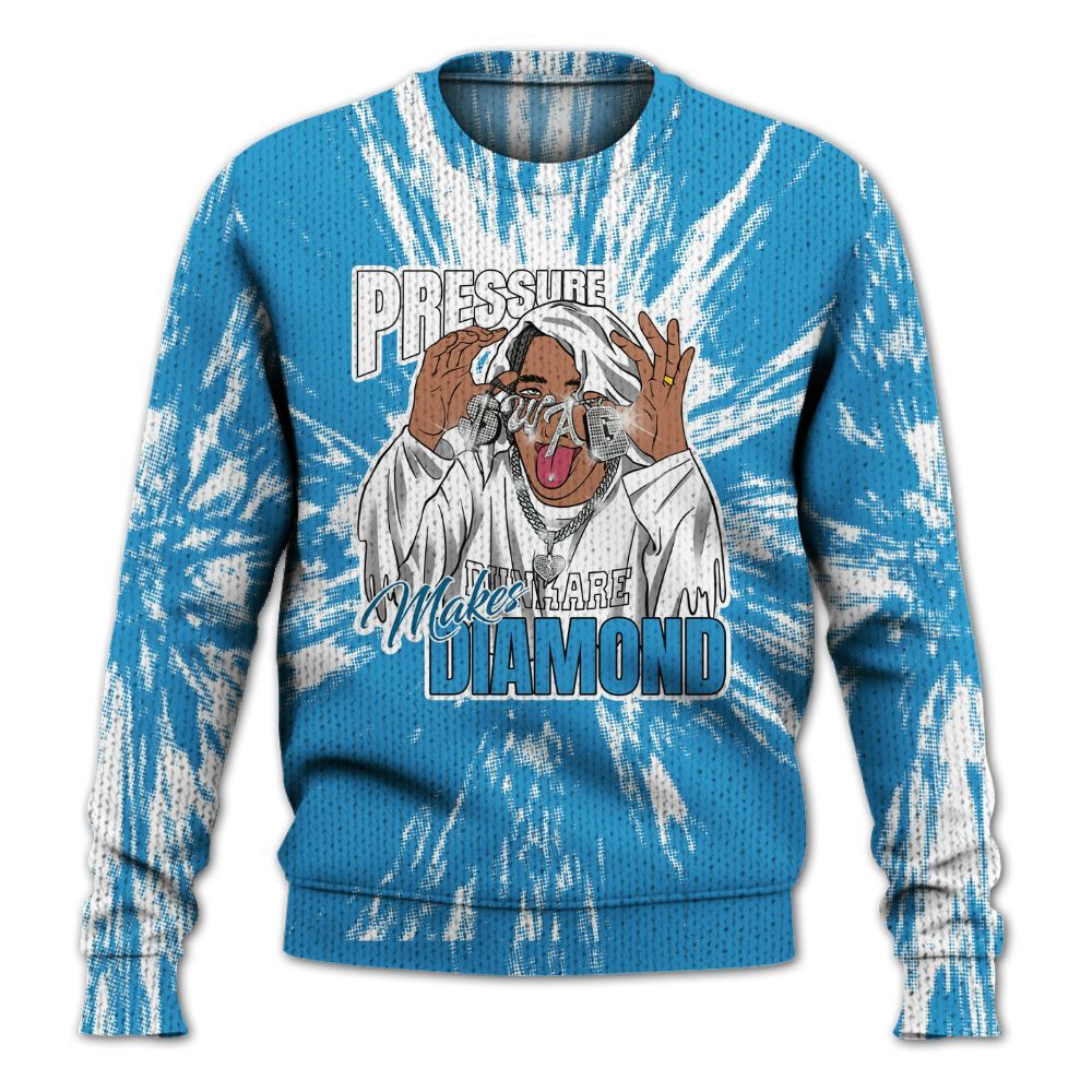 Knitted Sweater To Match Powder Blue 9s - Pressures Makes Knitted Sweater To Match Lux