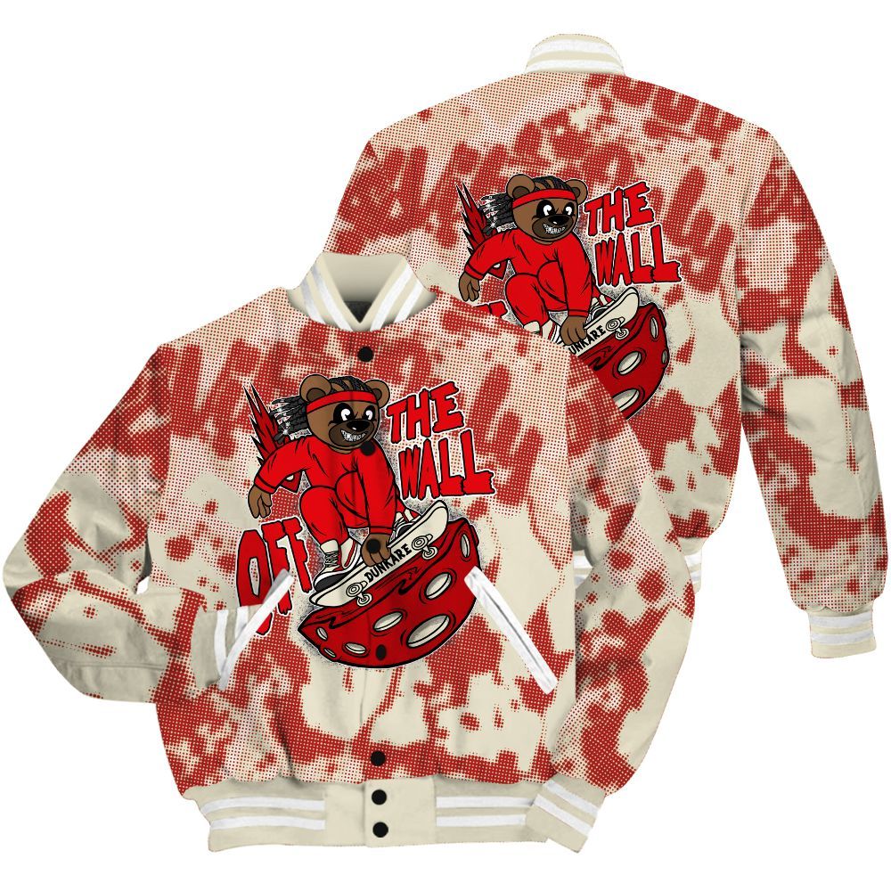 Varsity Jacket To Match Cement Grey 3s Shirt - Quirky Bear Street All Over Print