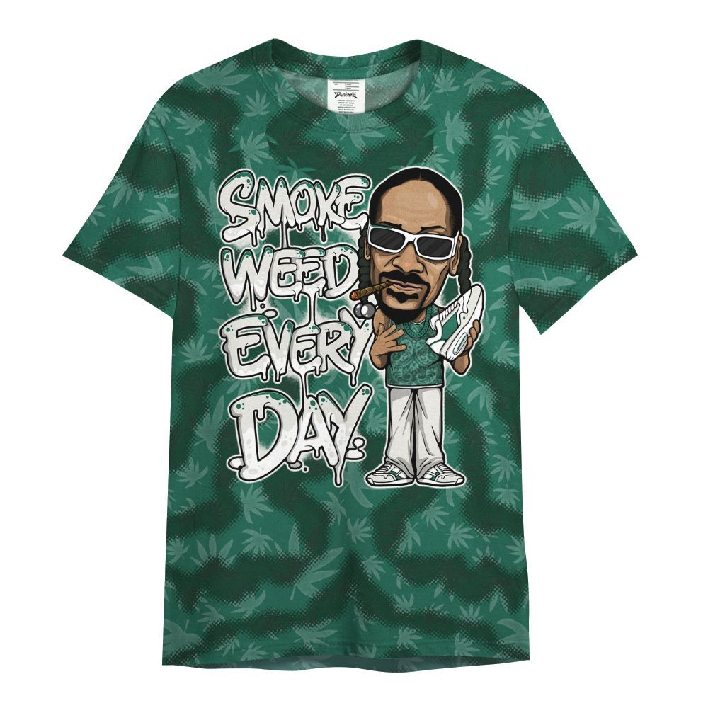 Shirt To Match Oxidized Green 4s - Smoking Every Day Graphic Weeding Art All Over Print