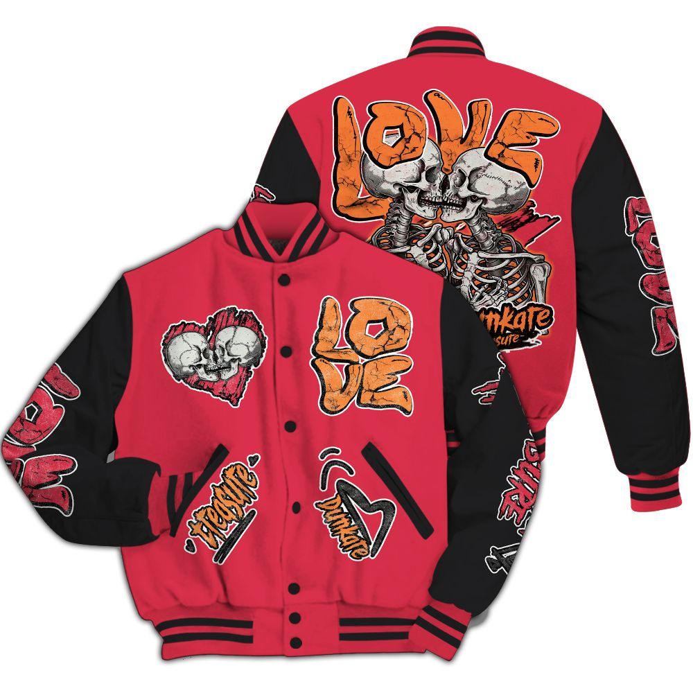 Varsity Jacket To Match Air Max Portal Bright Ceramic - Skull Bear All Over Print