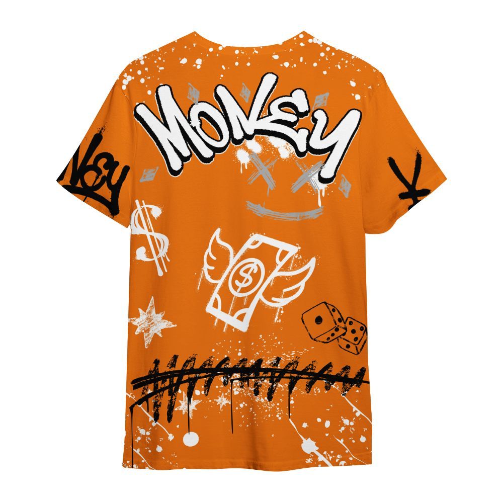 Shirt To Match Orange Citrus 3s - Everybody Paid In Full Crayon All Over Print