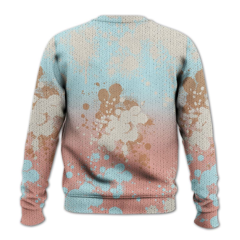 Knitted Sweater To Match Dunk Low Glacier Arctic - Trust No One Scary