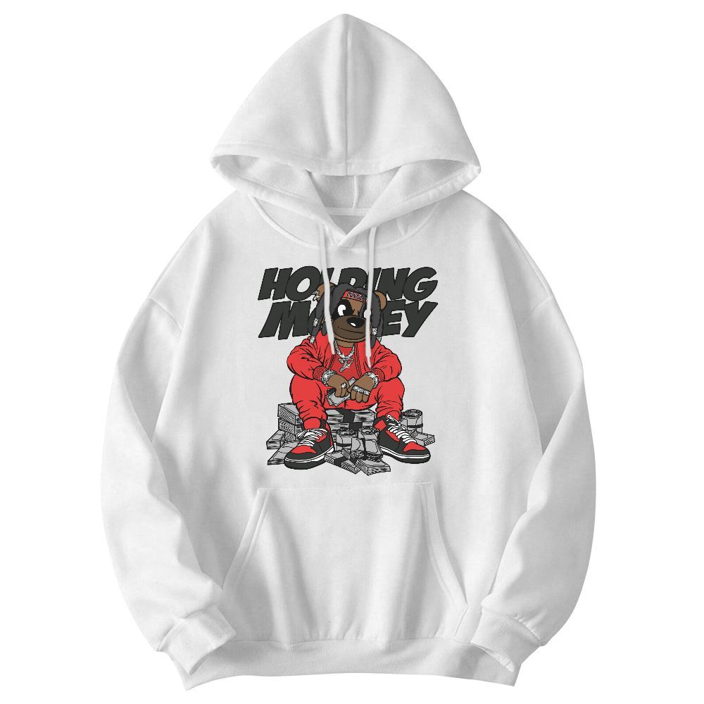 Sweatshirt To Match Red Thunder 4s - Possessing Moneys Bear Graphic