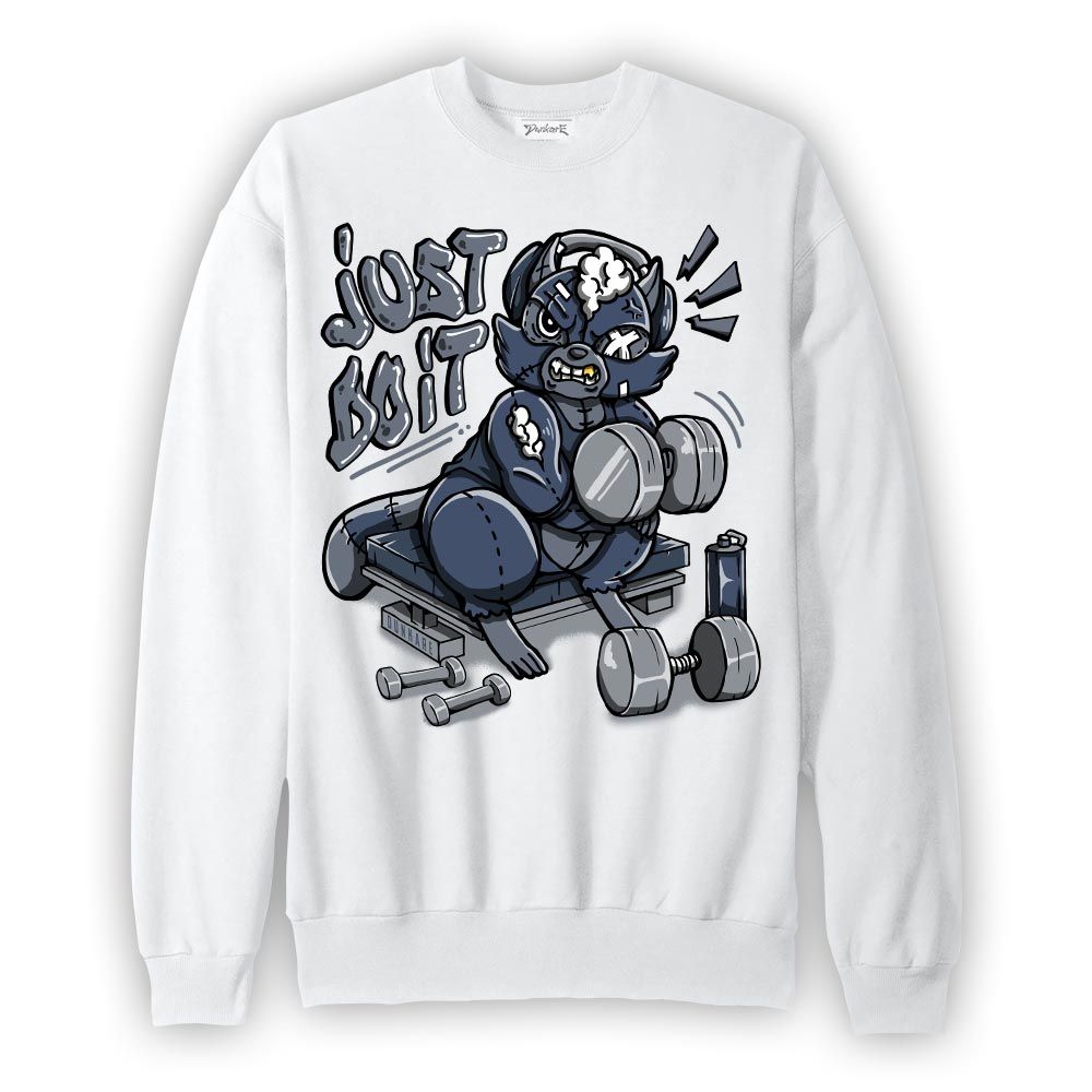 Sweatshirt To match Low Diffused Blue 11s Sweatshirt - Working Out Raccoon Graphic