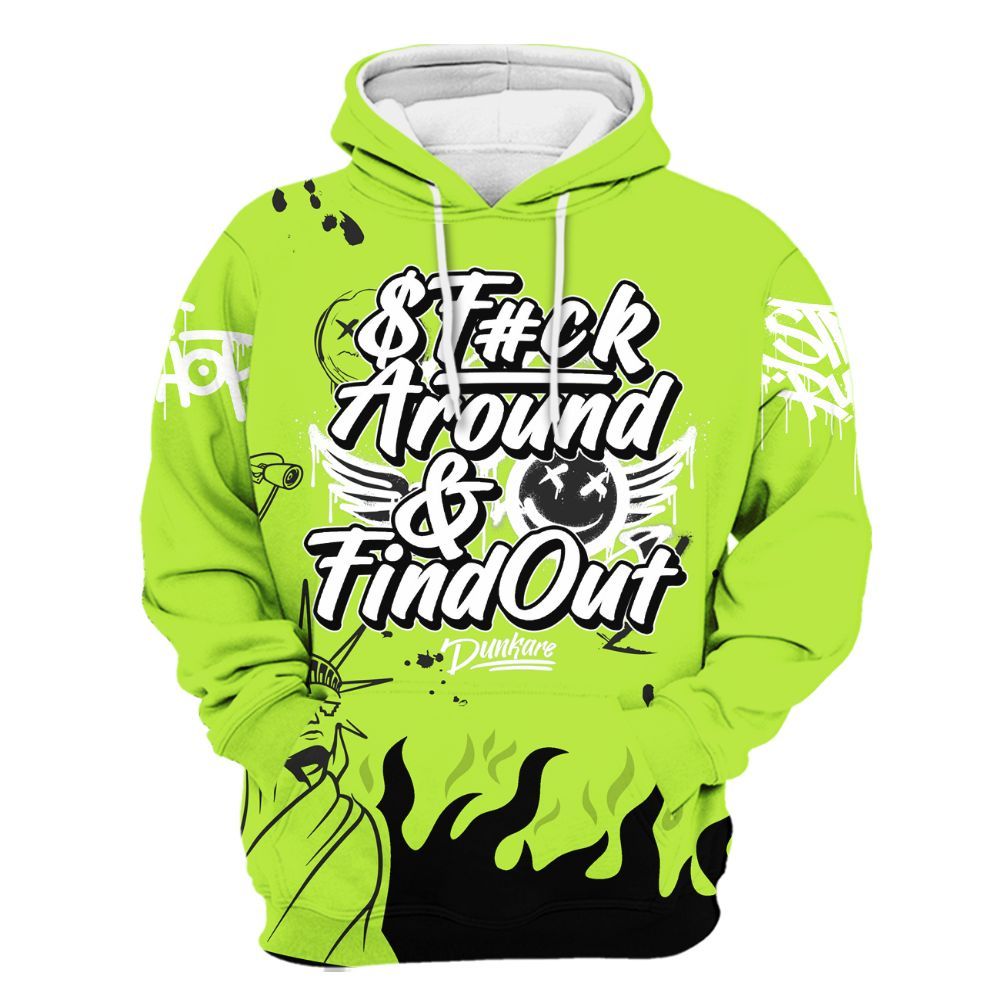 Hoodie To Match Air Force 1 Low Dance Volt - Graphic Fck Around Find Out All Over Print