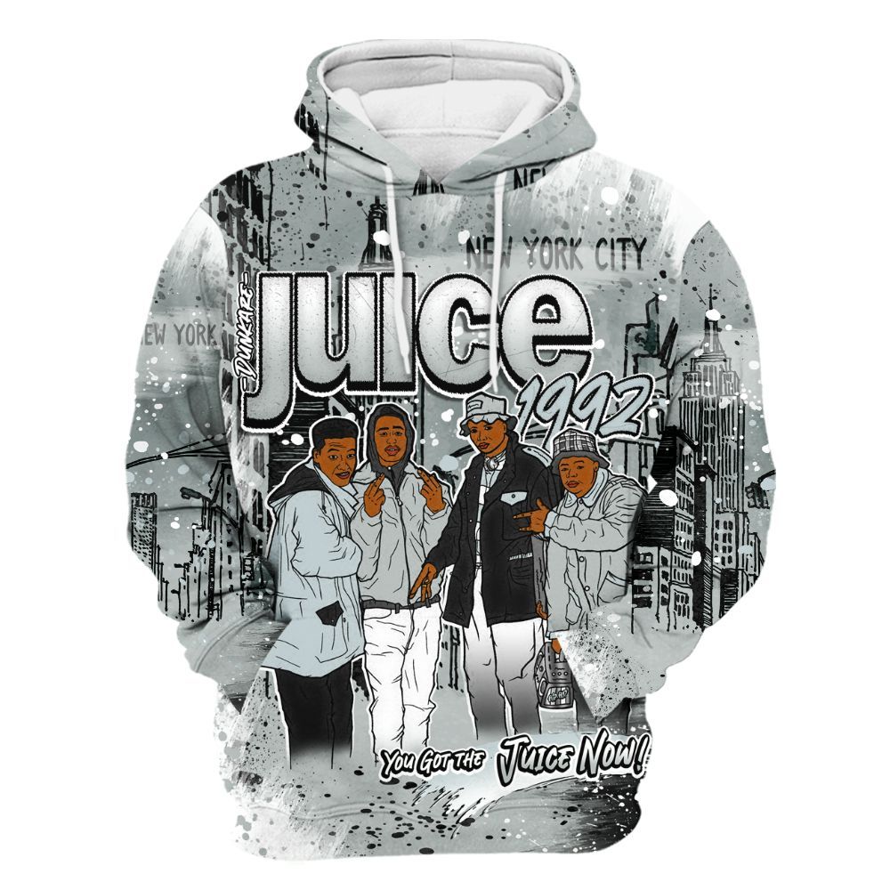 Hoodie To Match Black Wolf Grey 12s - You Got The Juice All Over Print