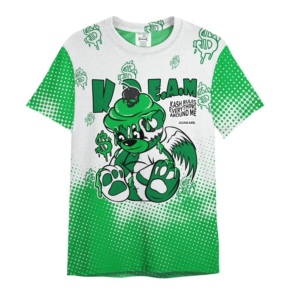 Shirt To Match Lucky Green 5s - Loot Bear Unique Drip All Over Print