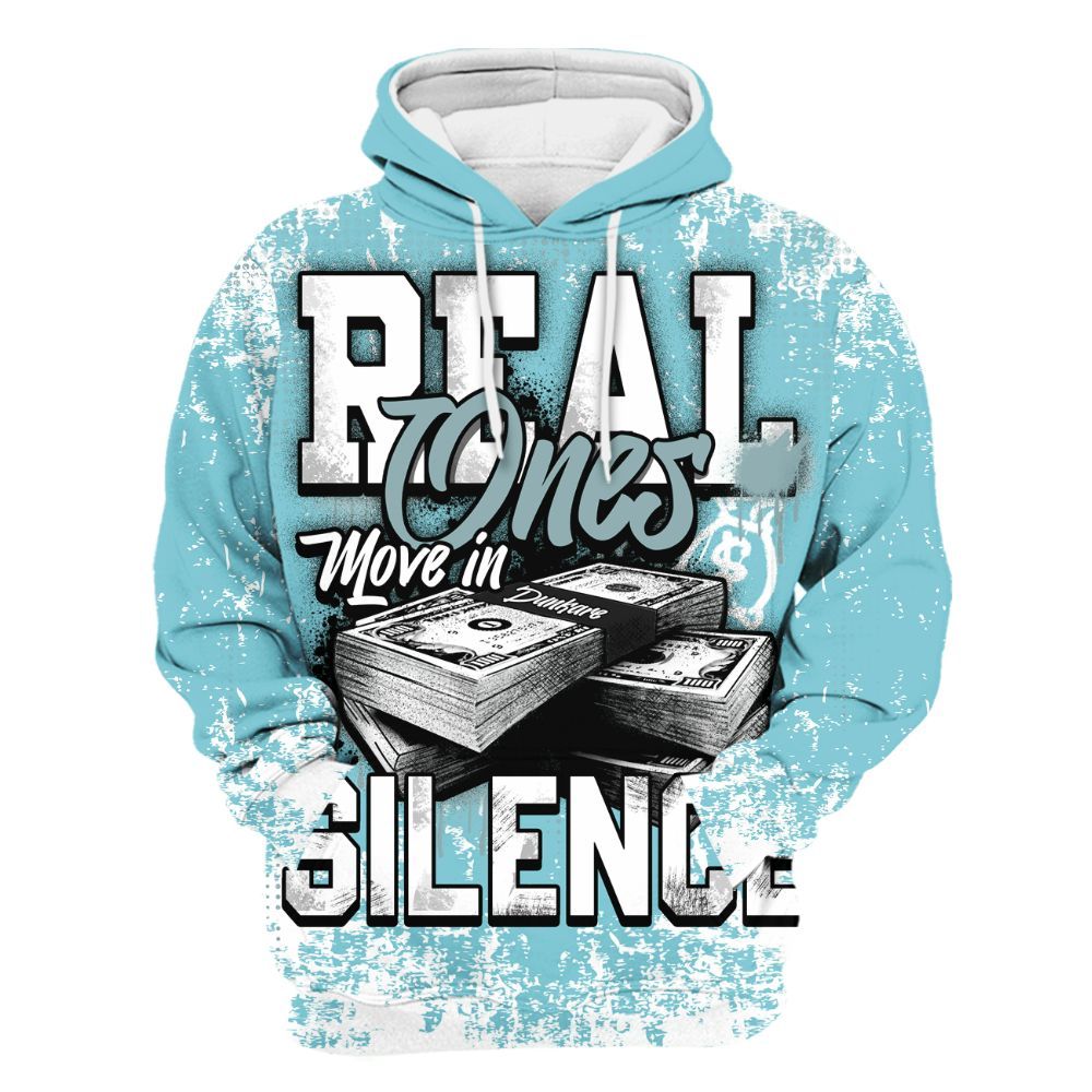Hoodie To Match Low Legend Blue 11s - Move In Silence Money Street Retro All Over Print