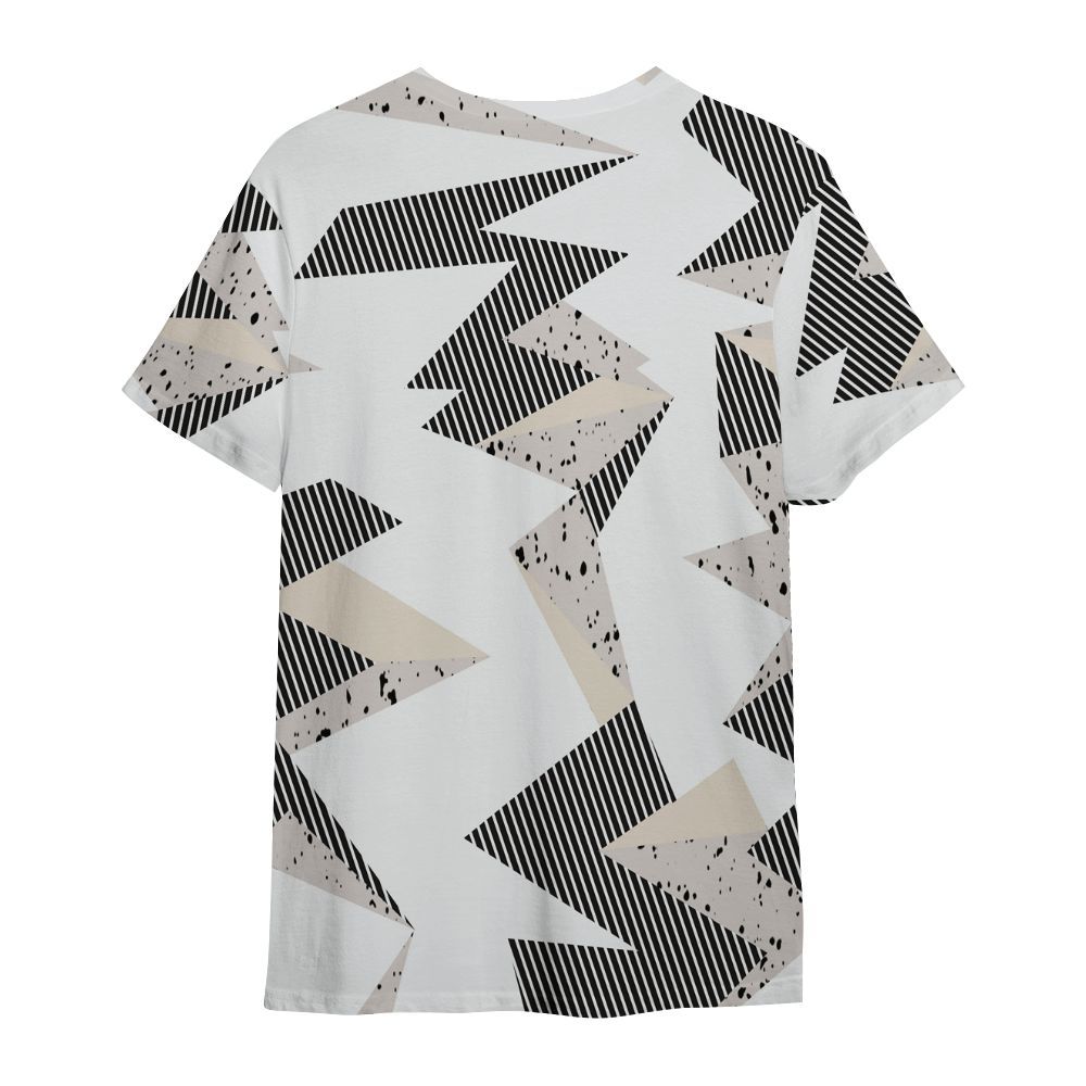 Shirt To Match Retro Reverse Metallic 5s - Geometric Camouflage Pattern All Over Print