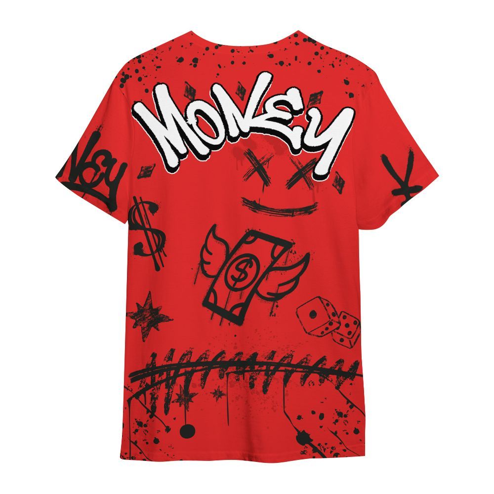 Shirt To Match Red Thunder 4s - Everybody Paid In Full Crayon All Over Print