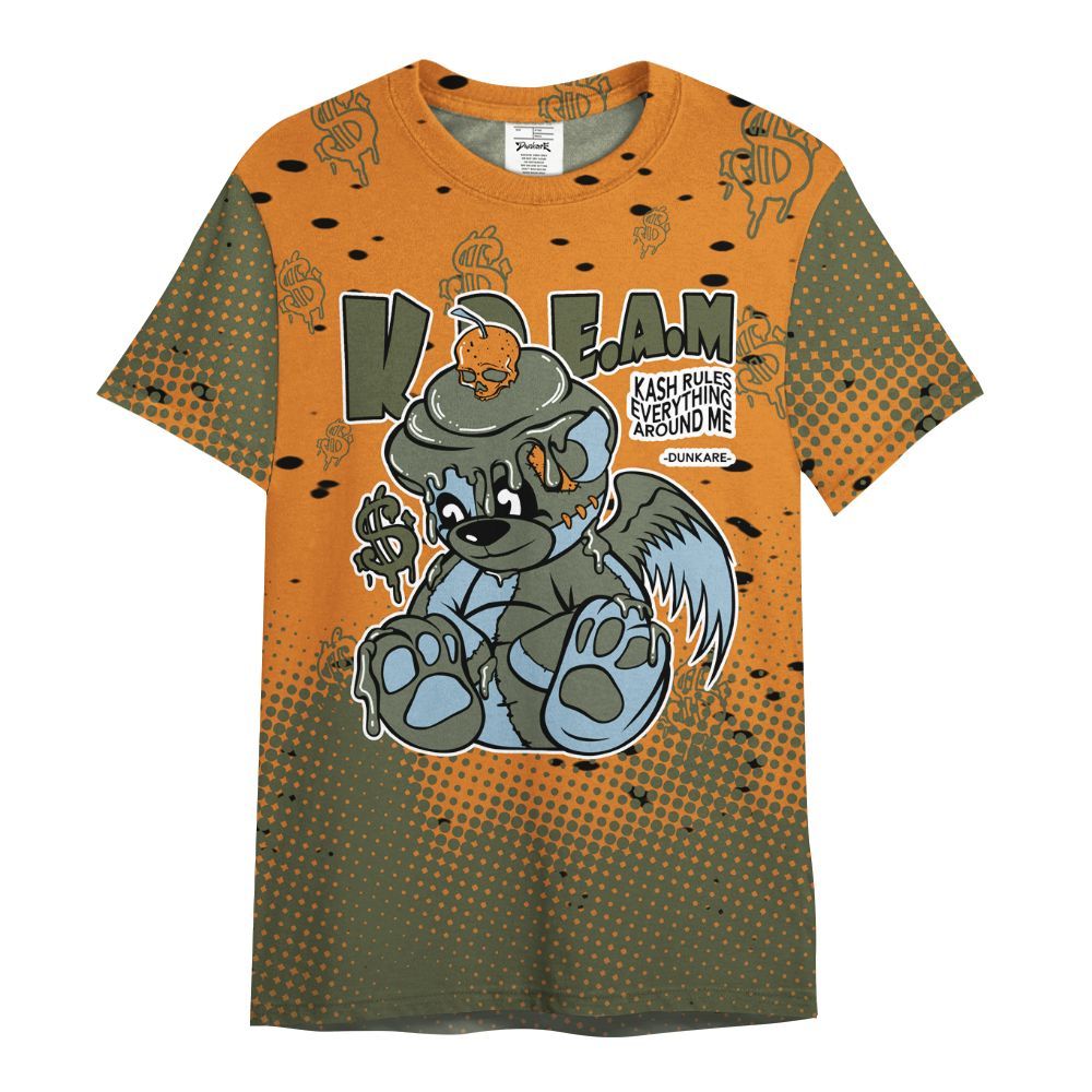 Shirt To Match Olive 5s - Loot Bear Unique Drip All Over Print