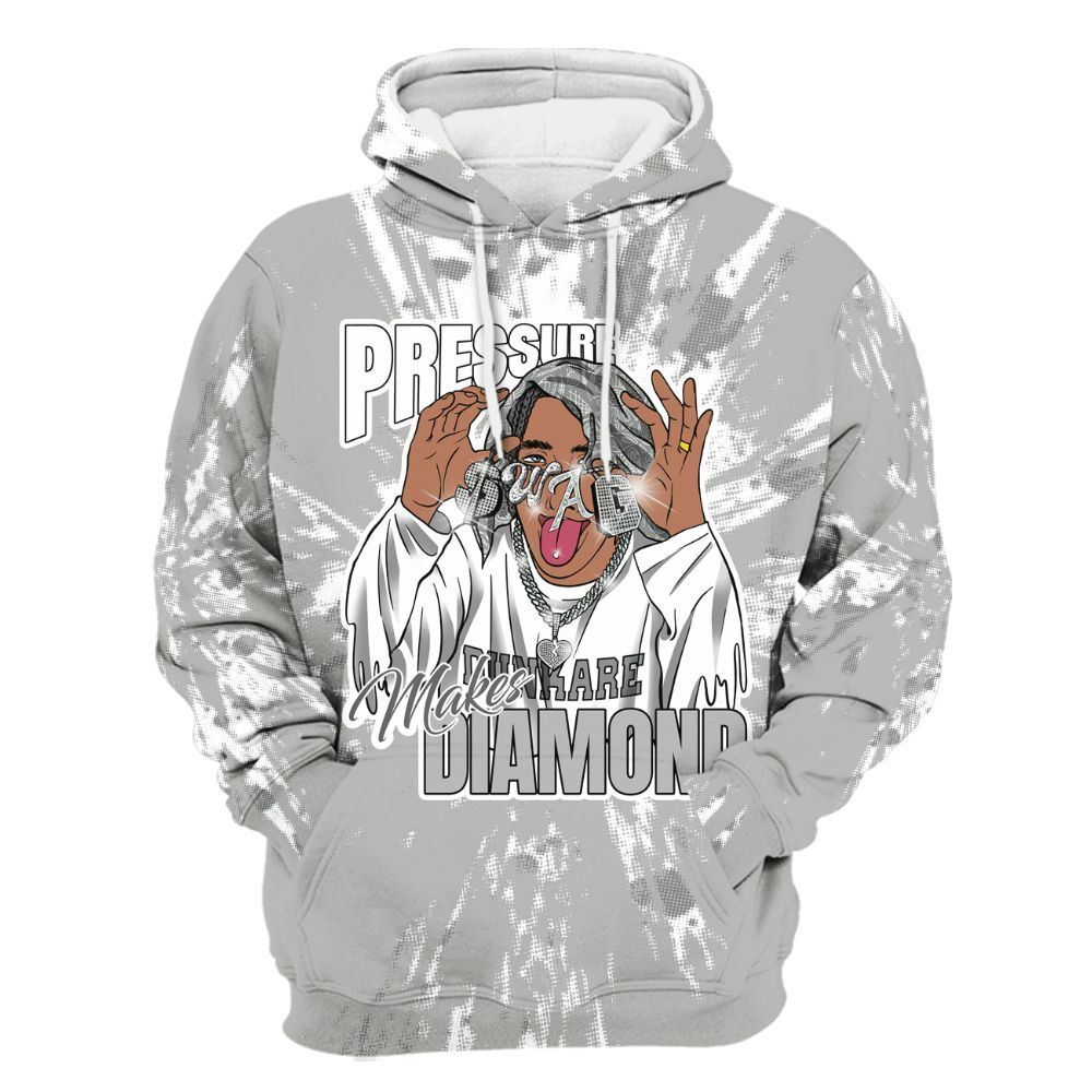 Hoodie To Match Retro Wet Cement 4s - Pressures Makes Hoodie To Match Lux All Over Print
