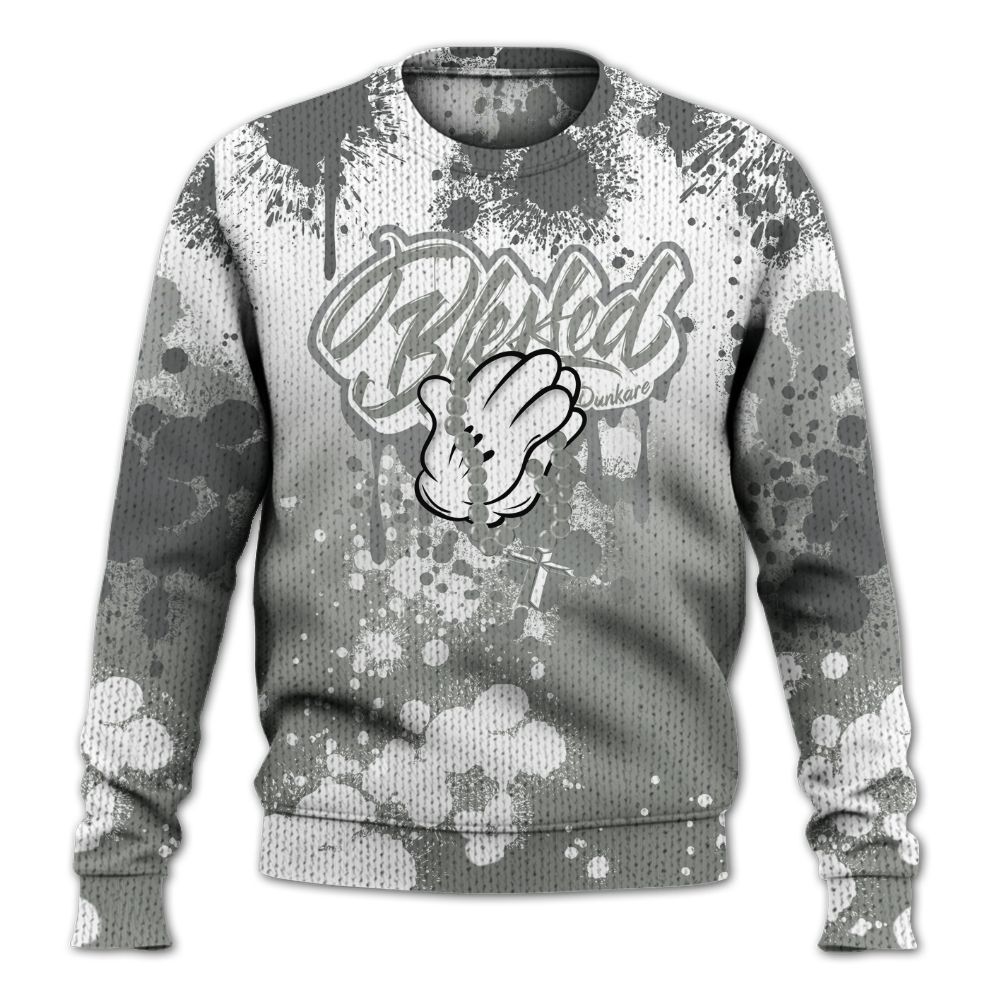 Knitted Sweater To Match Paris Olympics 4s - God Blessed Ink Drip