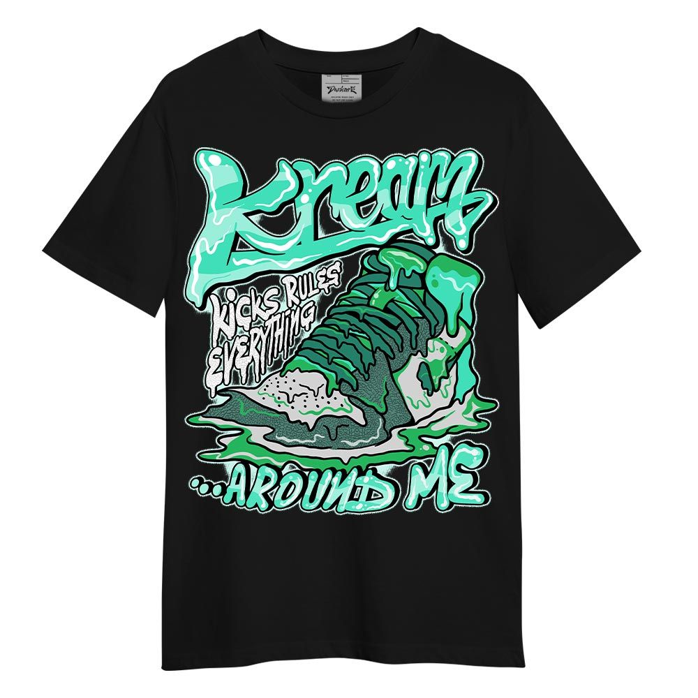 Shirt To Match Black Green Glow 3s - Kreamy Graphic Shirt Unisex
