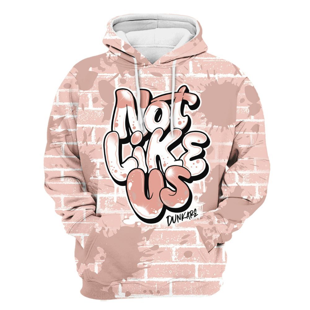 Hoodie To Match Low Legend Pink 11s - None Like Us Graphic Brick Art All Over Print