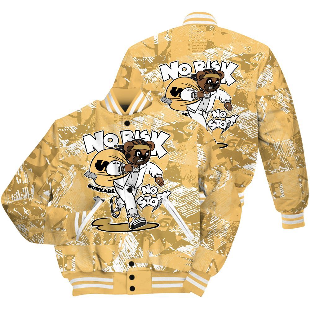 Varsity Jacket To Match Craft Paris 6s Shirt - Certain Bear Abstract Graffiti All Over Print