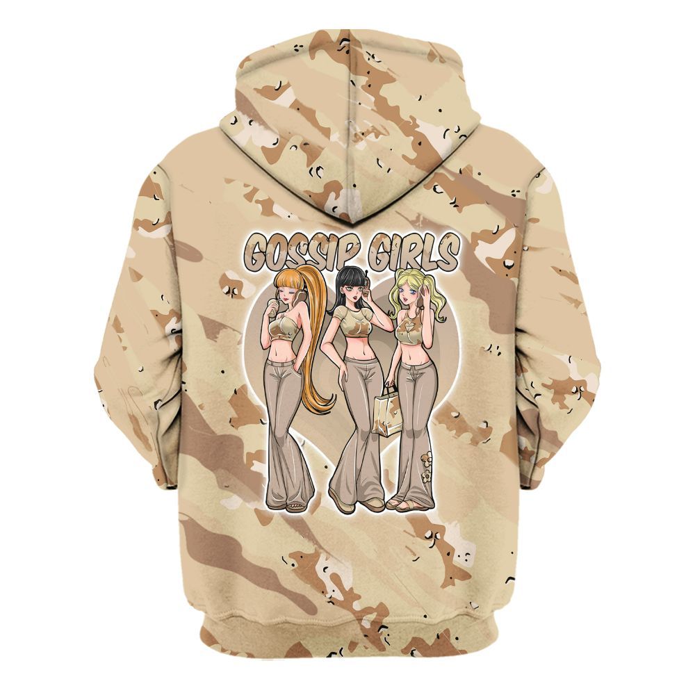 Hoodie To Match Desert Camo 3s - Gossip'Girls All Over Print
