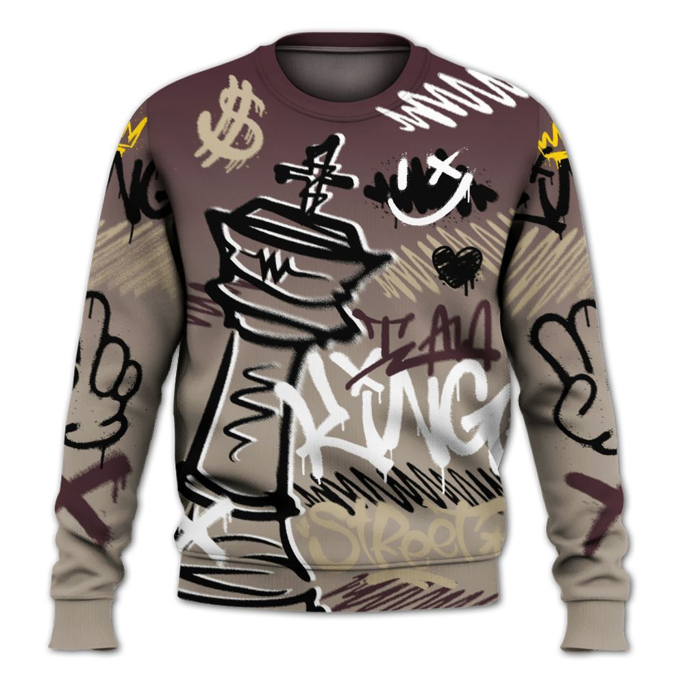 Sweatshirt To Match AMM Retro Phantom 4s - Street King Chess Streetwear All Over Print