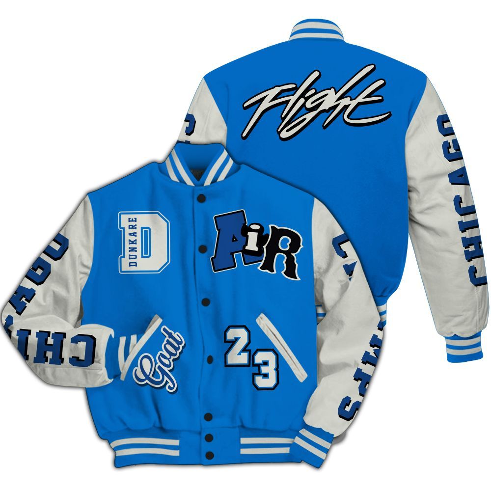 Varsity Jacket To Match Blueberry 12s - AIR Number 23 GOAT All Over Print