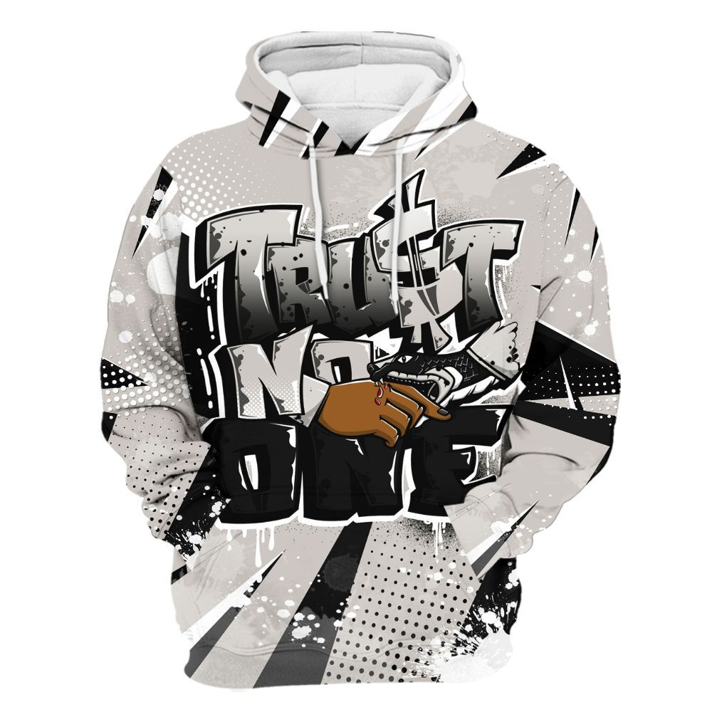 Hoodie To Match The Classic 40s - Poly Trust No One Dripping All Over Print