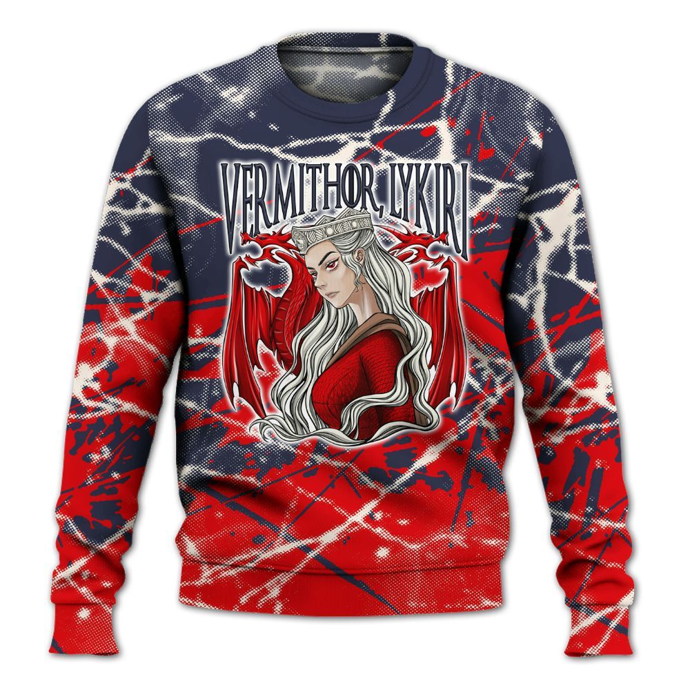 Sweatshirt To Match Low OG Howard University 1s - Dragon's Mom! Profound All Over Print