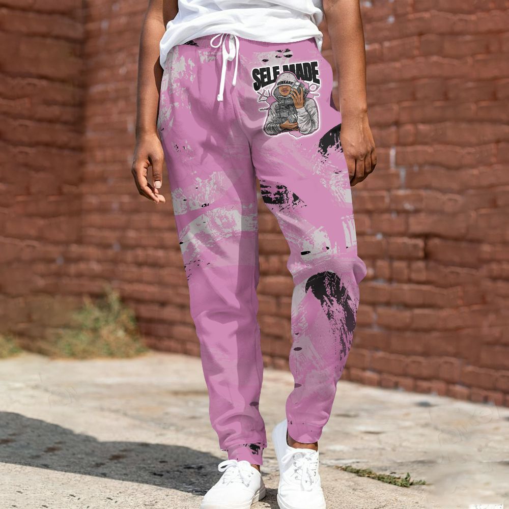Sweatpant To Match Neutral Grey Unique White Orchid 4s - Selfmade Unique All Over Print