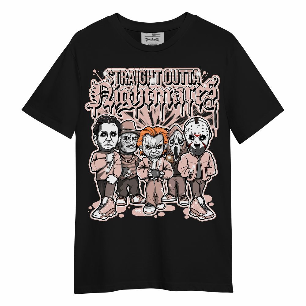 Shirt To Match Low Legend Pink 11s - Halloween Straight Outta Nighmares Graphic Unisex Shirt