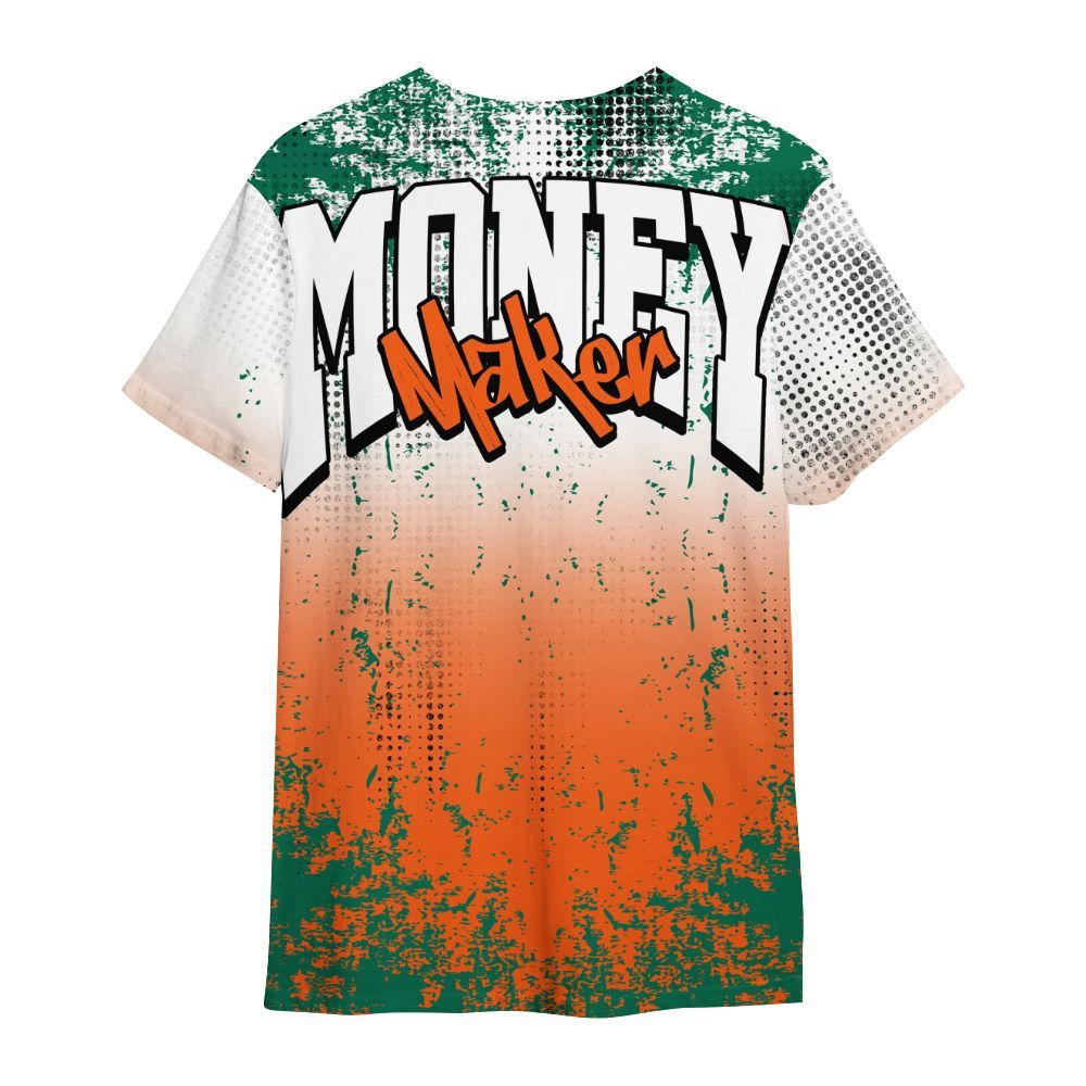 Shirt To Match SoleFly Sail Gorge Green 3s - Move In Silence Money Street Retro All Over Print