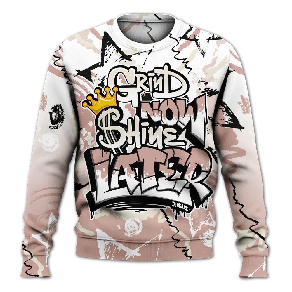 Sweatshirt To Match Air Force Low 1 Arctic Orange - Grind Shine Later Drip All Over Print