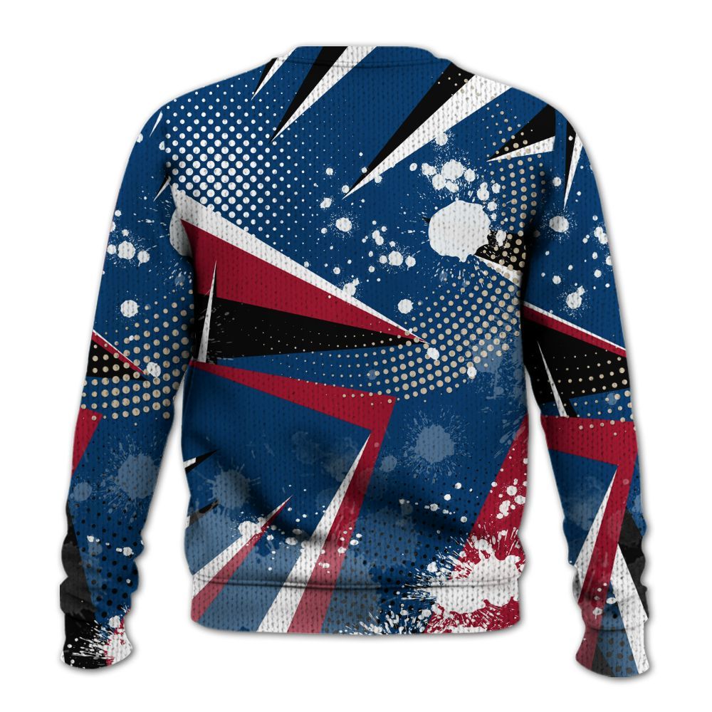 Knitted Sweater To Match Rare Air 4s - Poly Trust No One Dripping