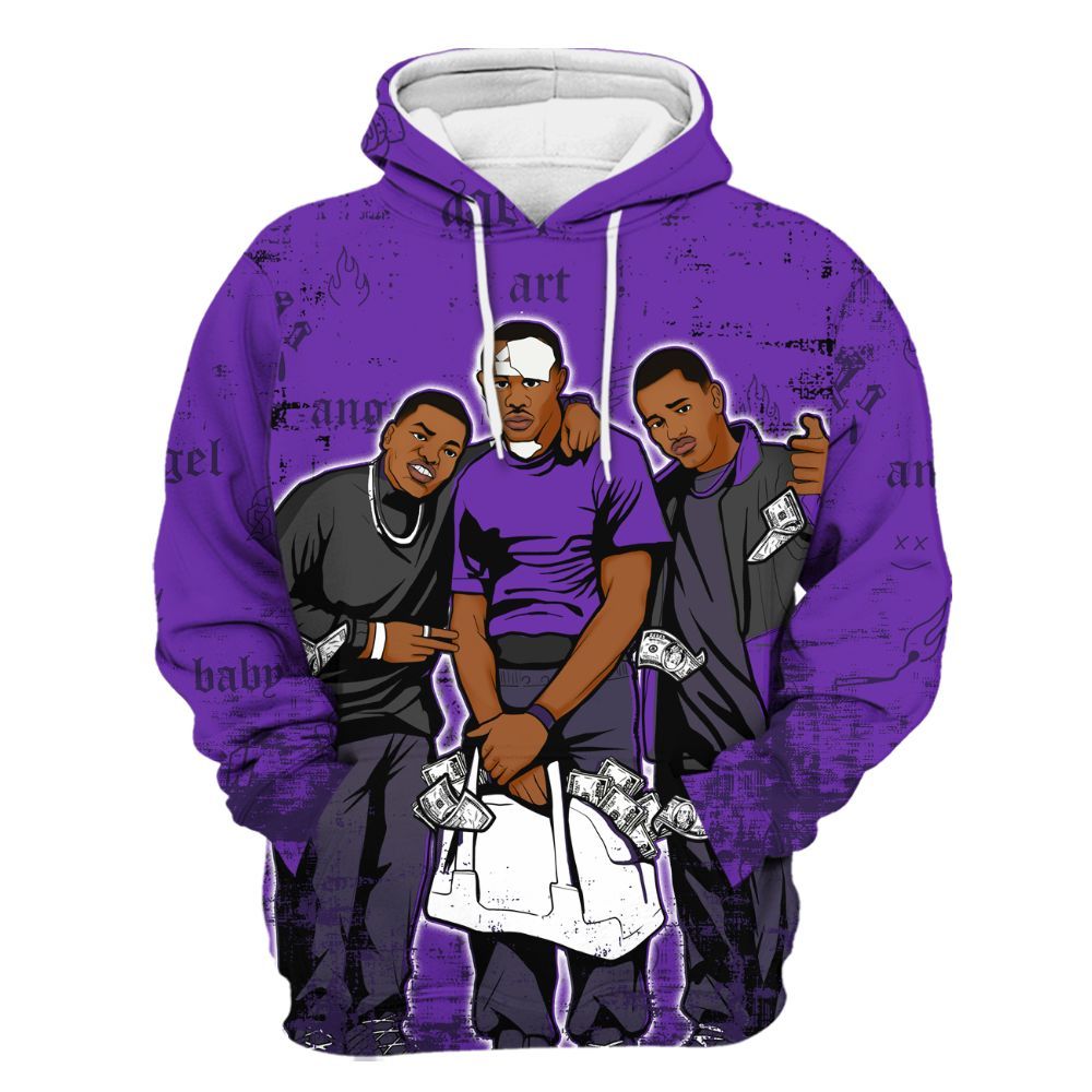 Hoodie To Match Kobe 9 Elite Low Moonwalker - Paid In Full Money All Over Print