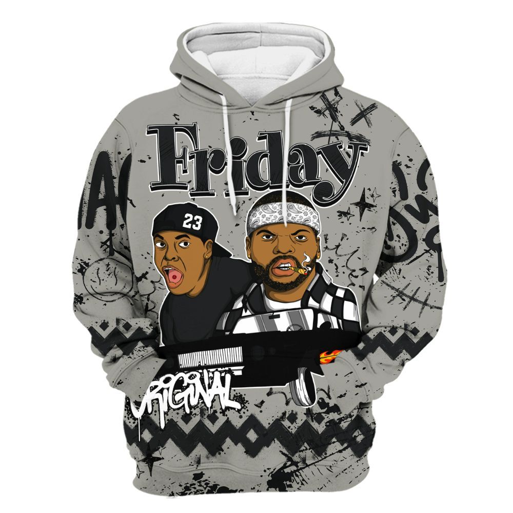 Hoodie To Match High Satin Shadow 1s - Friday Sneaker Crayon All Over Print