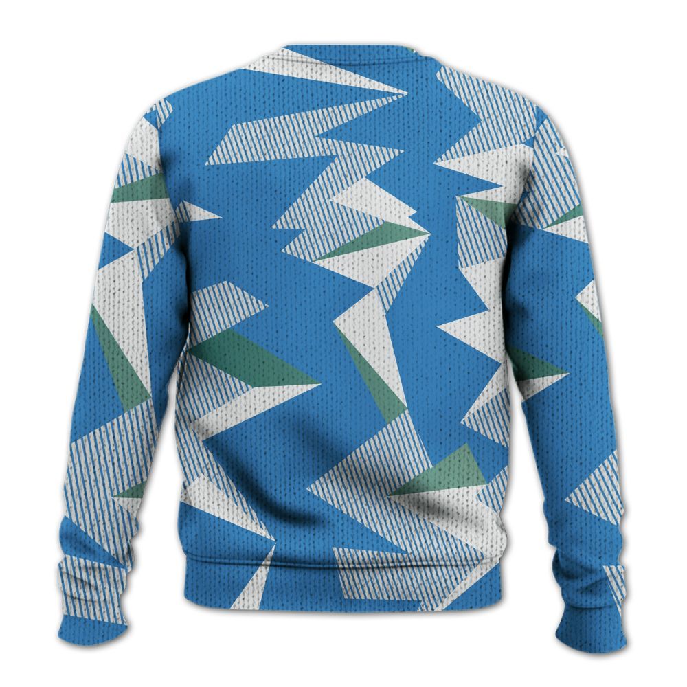 Knitted Sweater To Match Low Carolina 17s - Geometric Camouflage Pattern