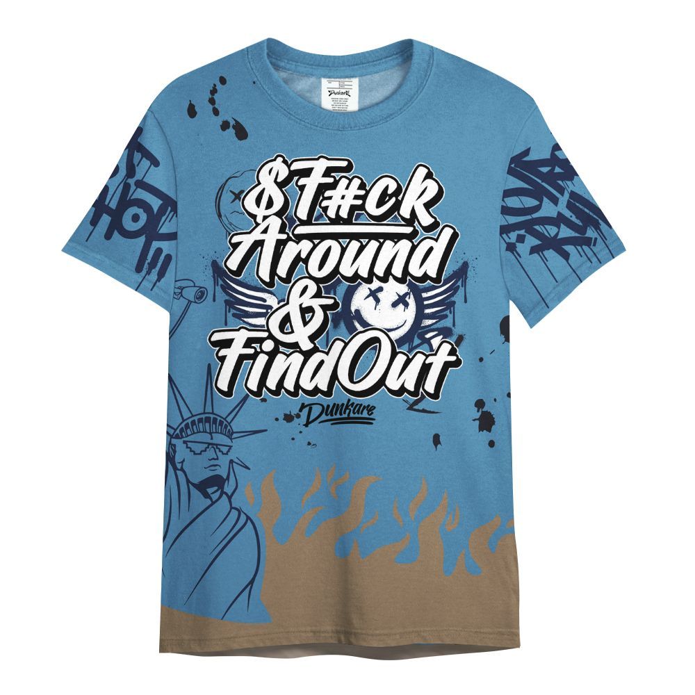 Shirt To Match Air Force 1 Stash - Graphic Fck Around Find Out All Over Print