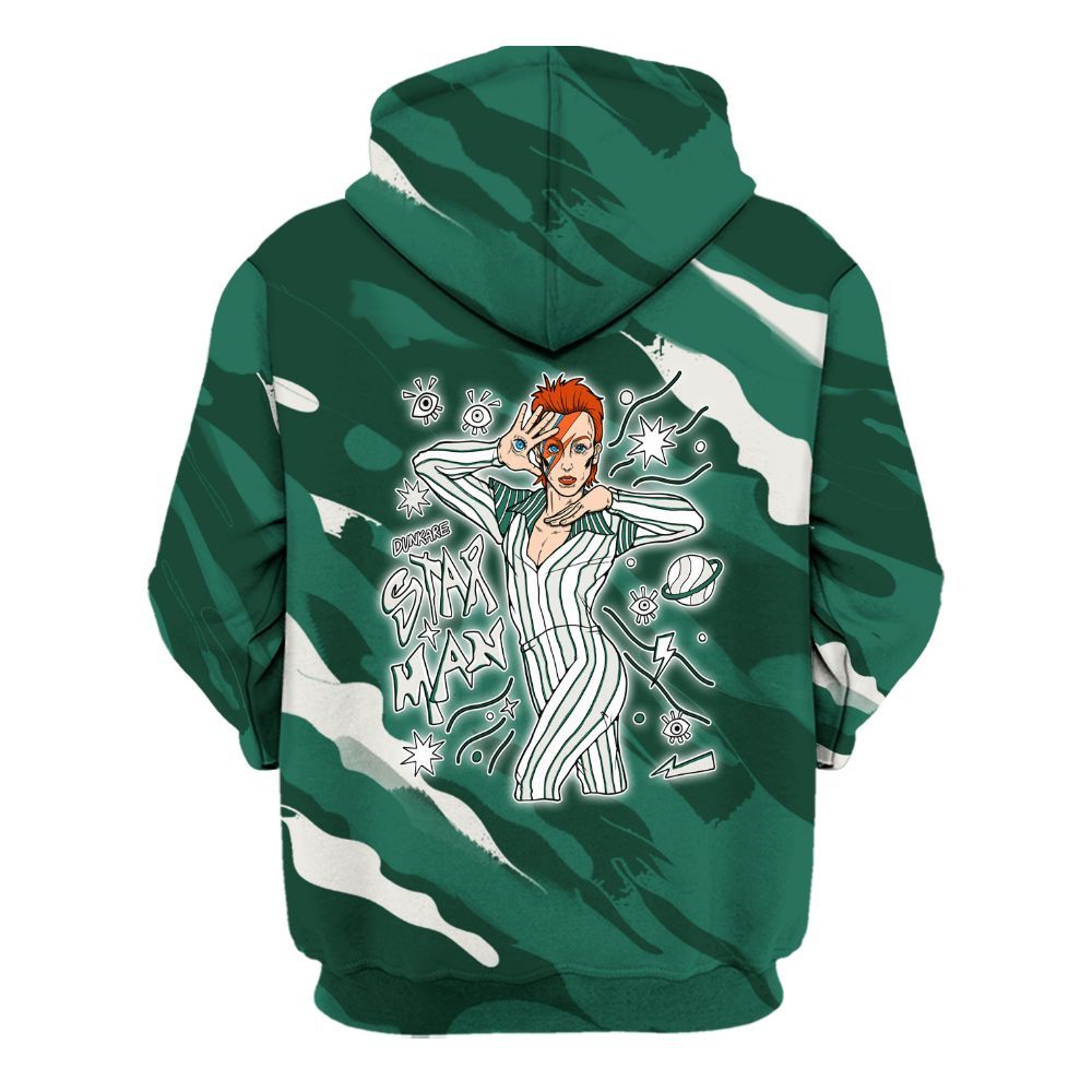 Hoodie To Match Oxidized Green 4s - Starmans Graphics Colored All Over Print