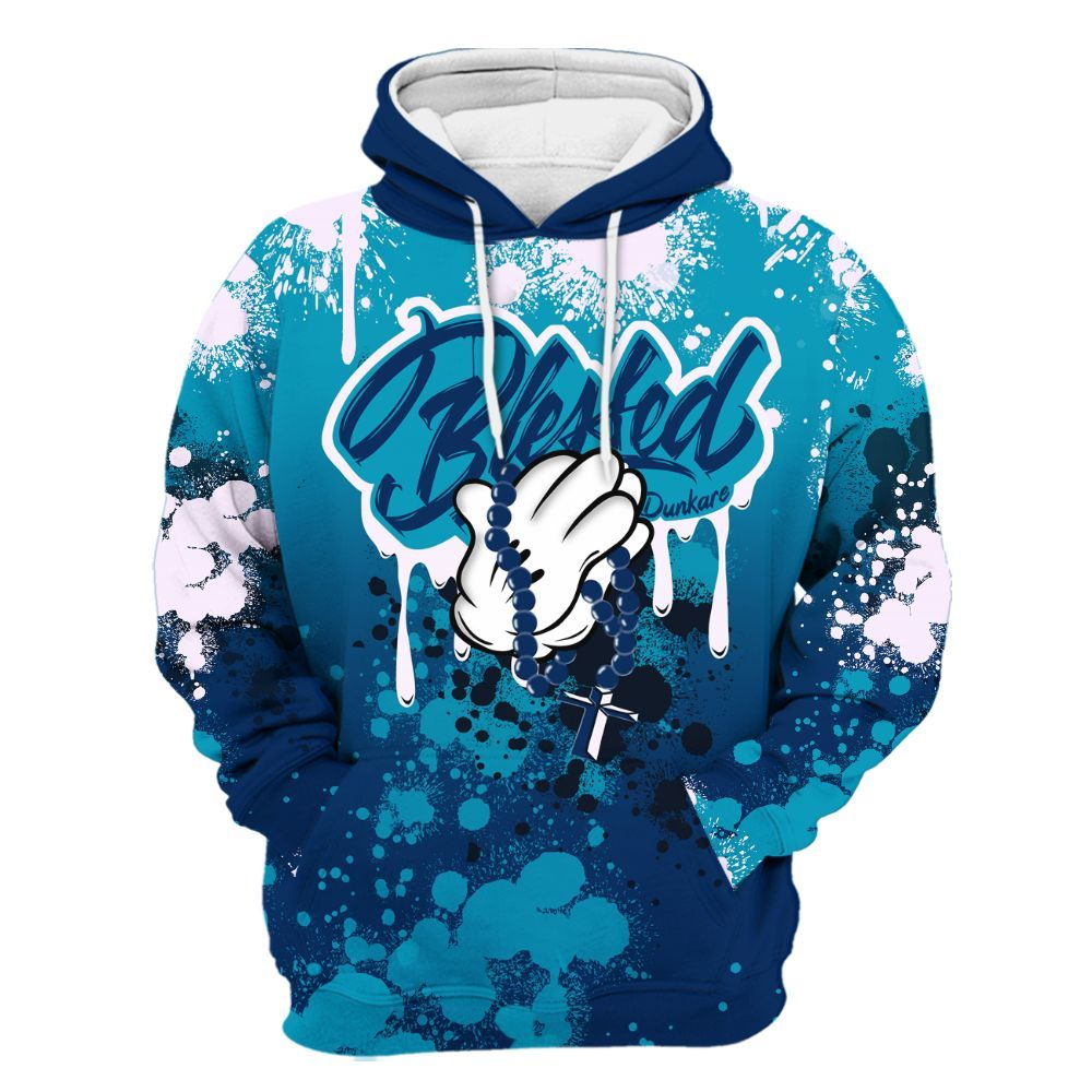 Hoodie To Match Kobe 5 X-Ray - God Blessed Ink Drip All Over Print