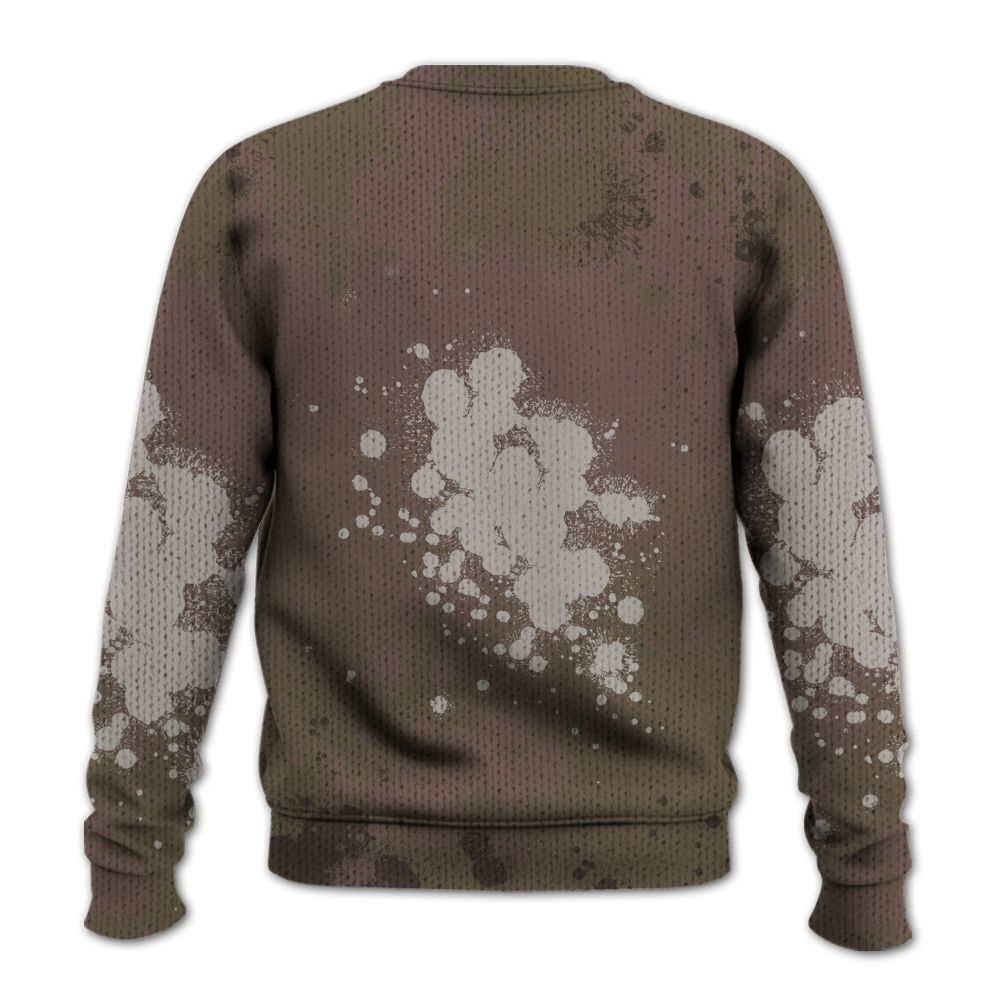 Sweater To Match AMM Dark Mocha 4s - God Blessed Ink Drip Graphic