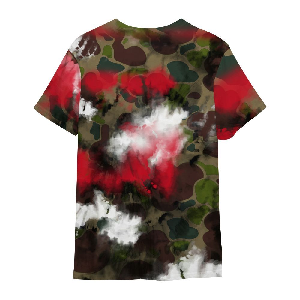 Shirt To Match Air Max 90 Duck Camo Red - SNEAKER Girl Money Drip Tie Dye All Over Print