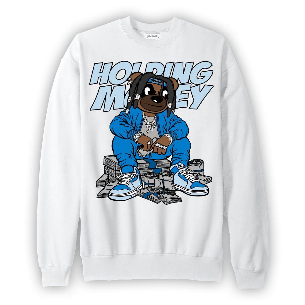 Sweatshirt To match Industrial Blue 4s Sweatshirt - Possessing Moneys Bear Graphic