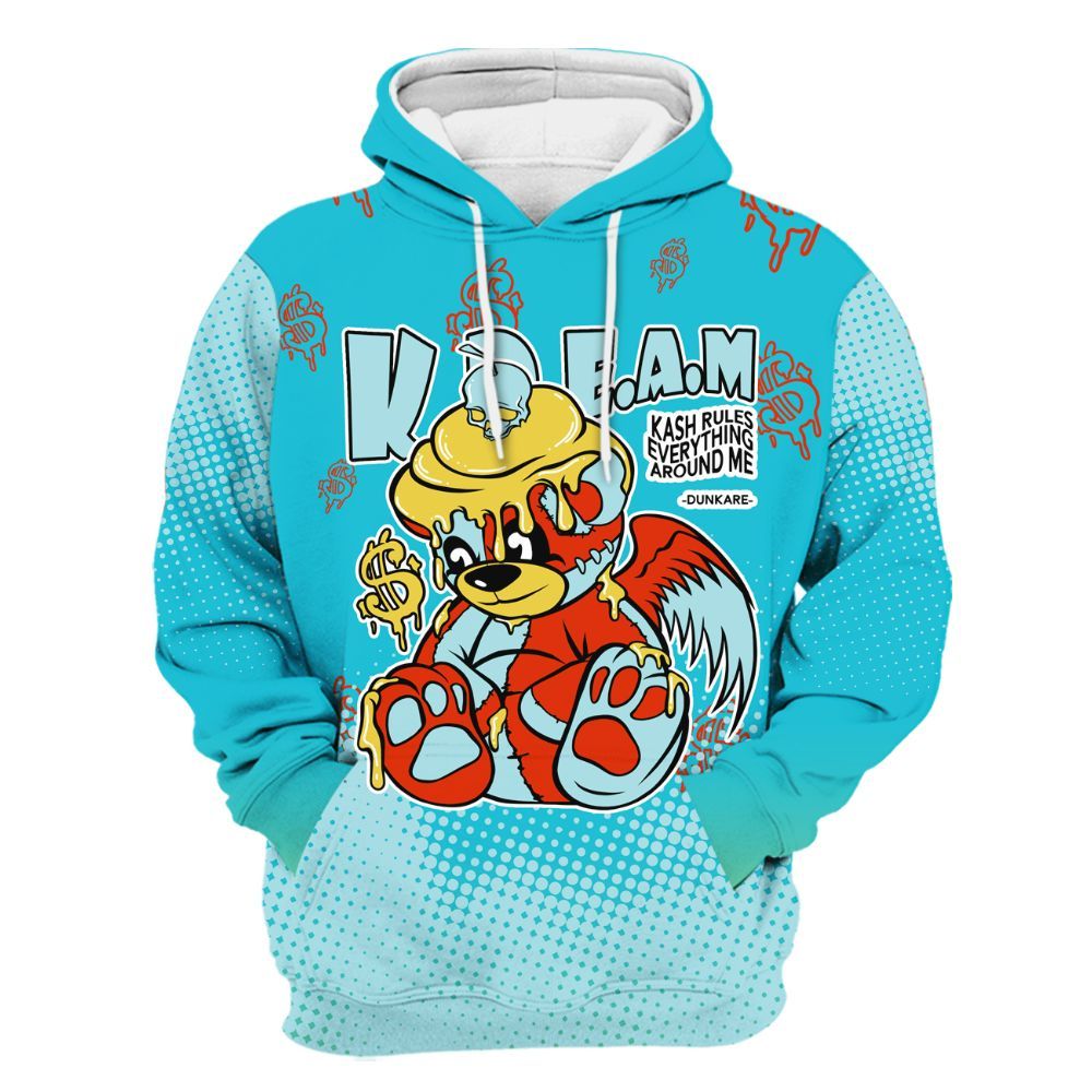 Hoodie To Match Dunk Low KD 17 N7 - Loot Bear Unique Drip All Over Print