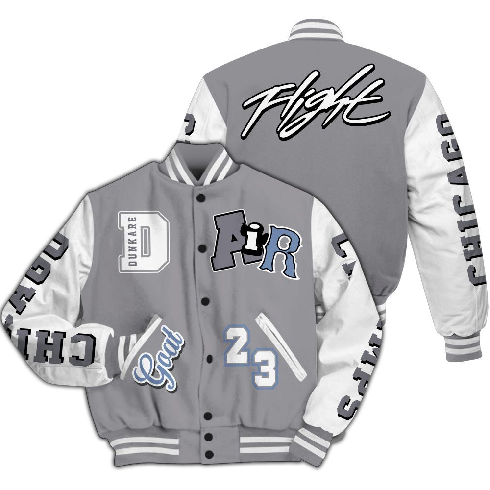 Varsity Jacket To Match Cement Grey 11s - AIR Number 23 GOAT All Over Print