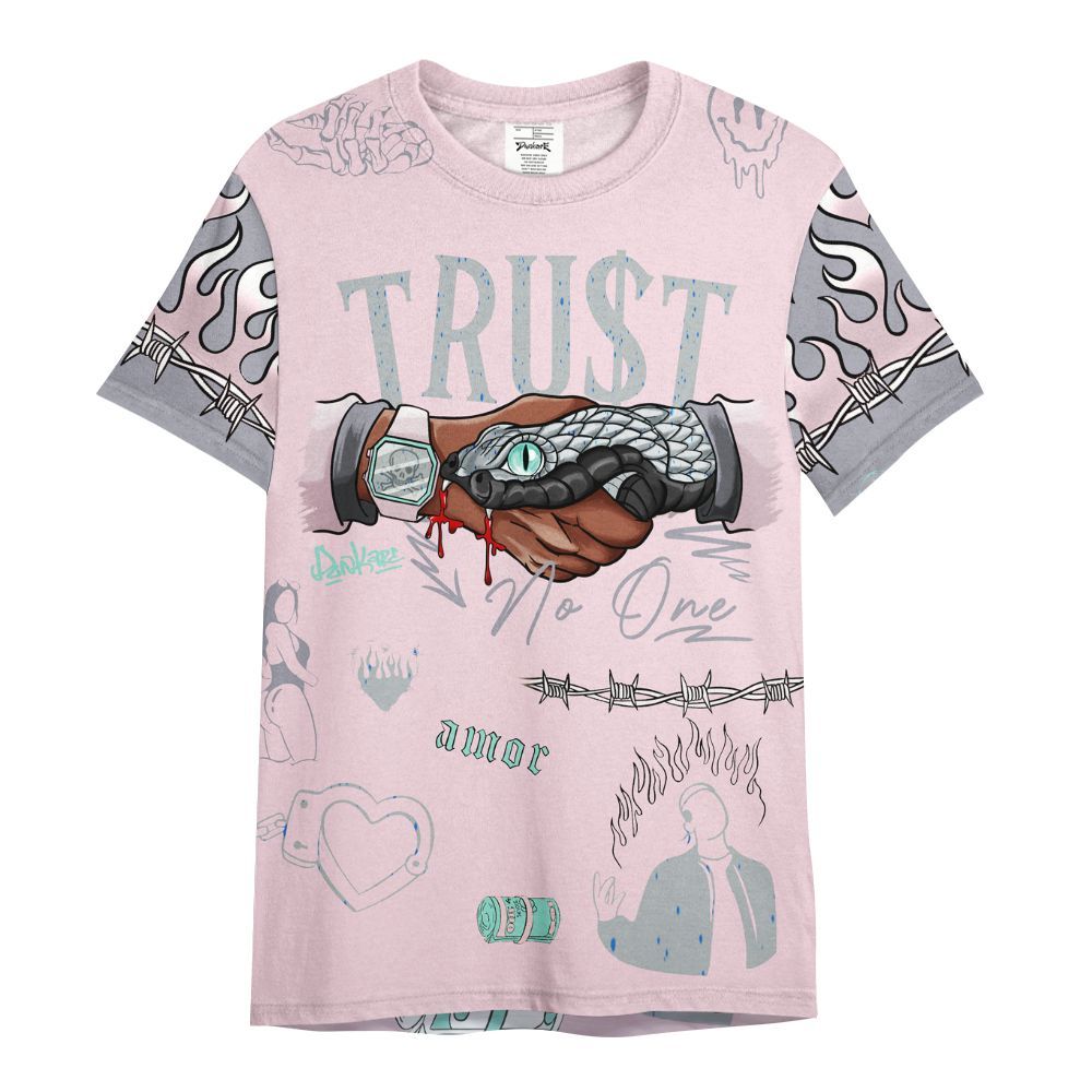 Shirt To Match Retro Easter 5s - Snake Trust No One All Over Print