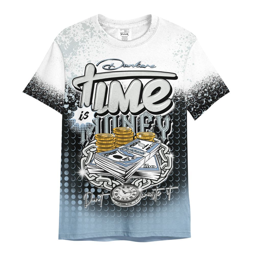 Shirt To Match Forget Me Not 4s - Halftone Time Is Money All Over Print