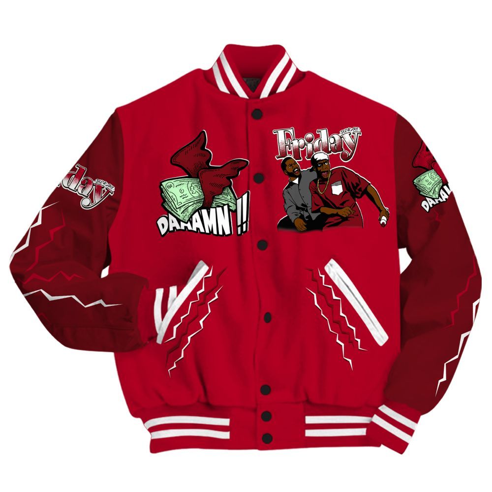 Varsity Jacket To Match Air Foamposite Pro Gym Red - Friday Movie 90s TV All Over Print