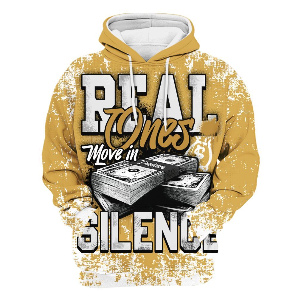 Hoodie To Match Retro Light Ginger 14s - Move In Silence Money Street Retro All Over Print