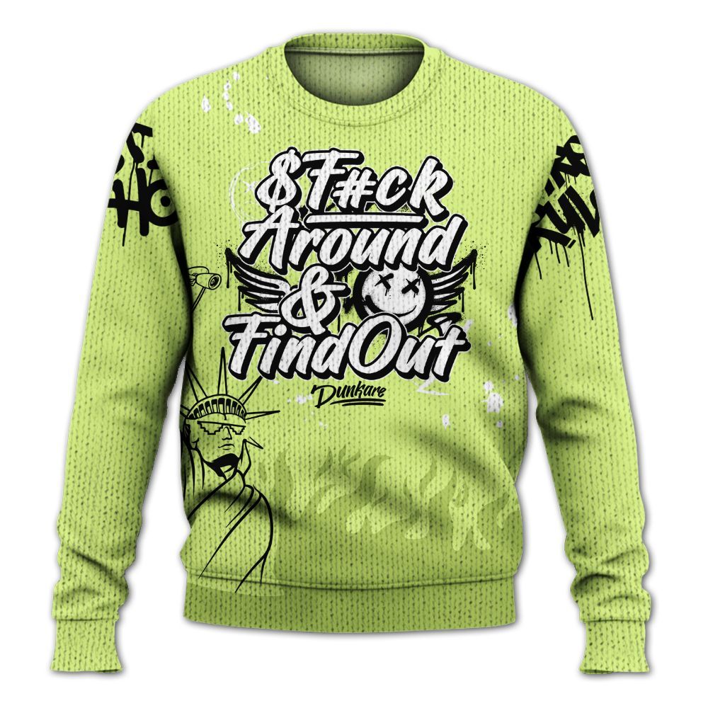 Knitted Sweater To Match Air Max SNDR Volt - Graphic Fck Around Find Out