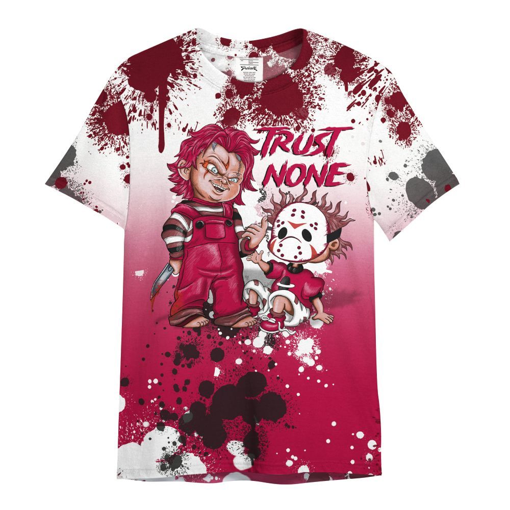 Shirt To Match Retro Chicago 2s - Trust No One Scary All Over Print