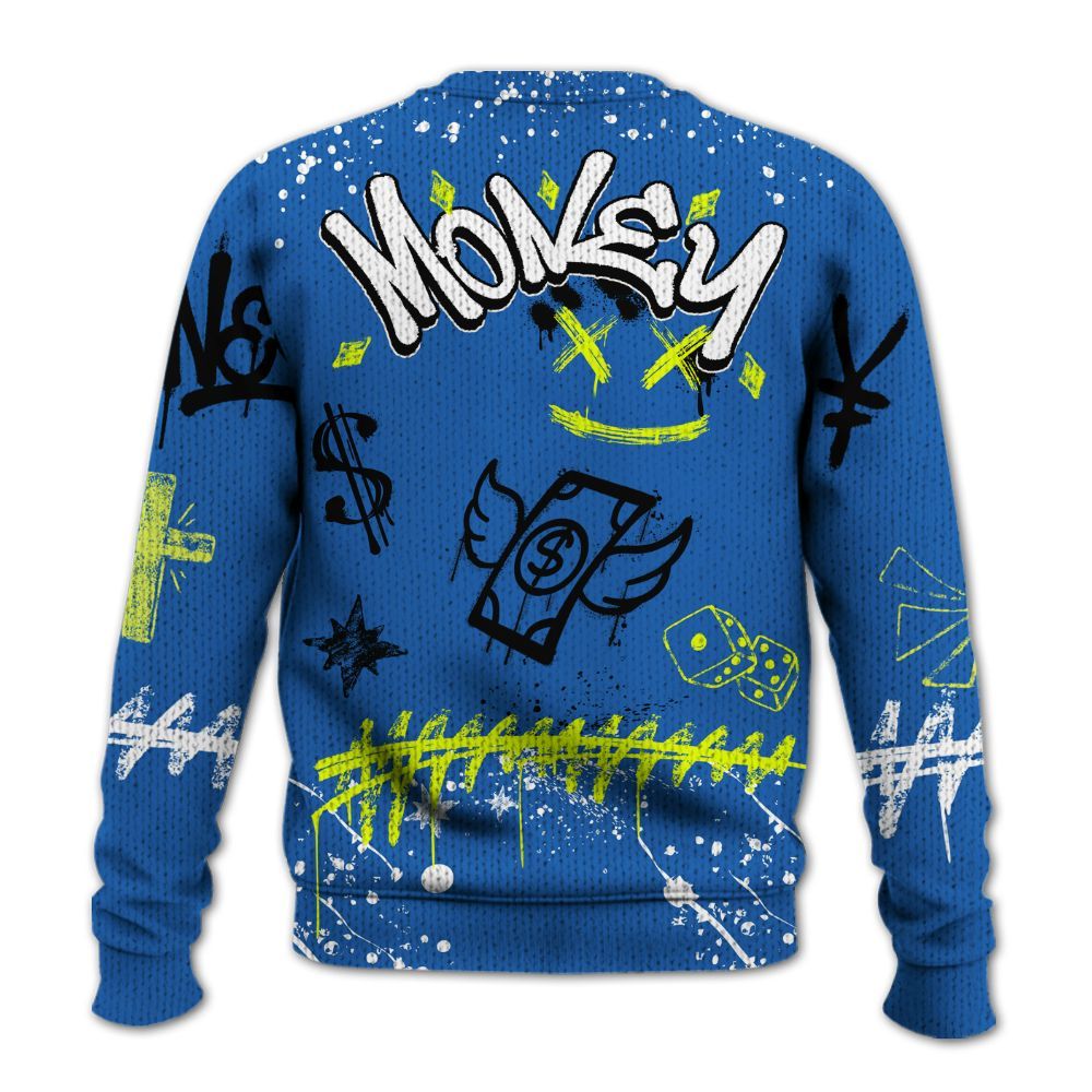 Sweater To Match Griffey Max 1 Varsity Royal - Everybody Paid In Full Crayon Graphic