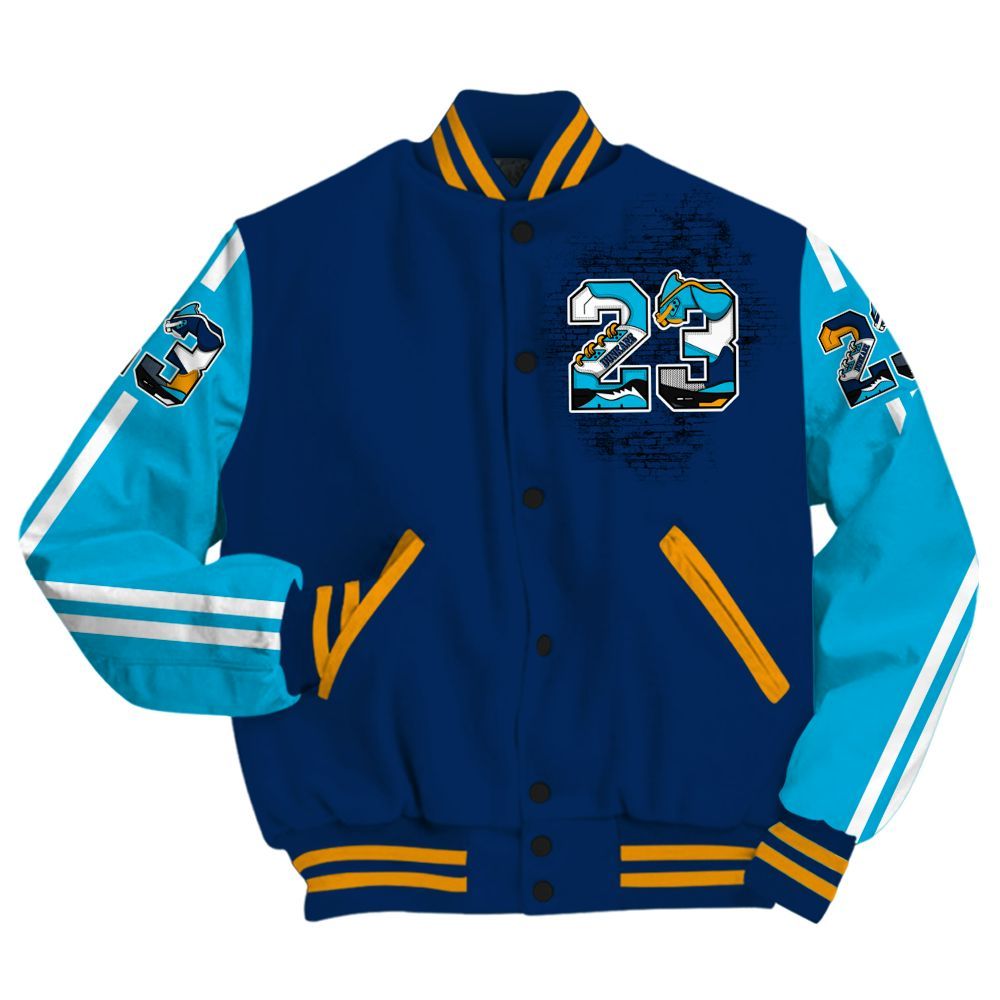 Varsity Jacket To Match Dunk Low GS Electric Algae - Custom Name Number 23 5s All Over Print