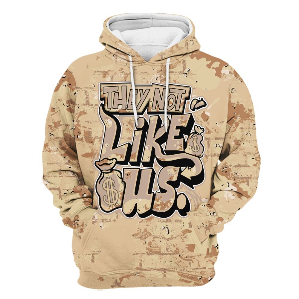 Hoodie To Match Desert Camo 3s - Dislike Us Graphic Street Art All Over Print